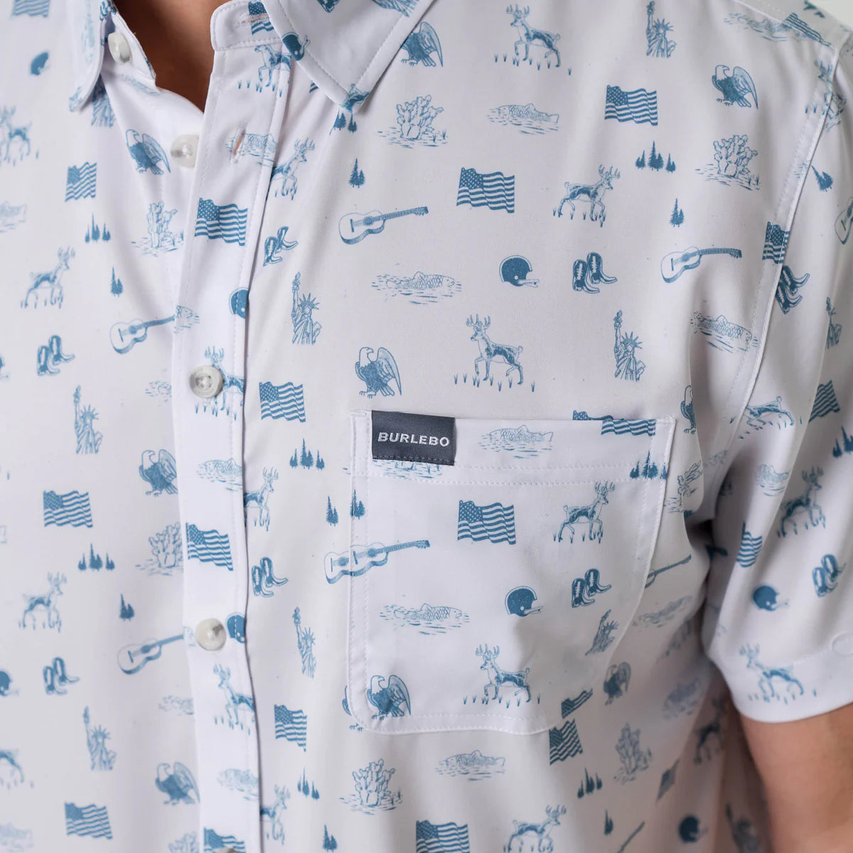 America the Great- Performance Button Up by Burlebo