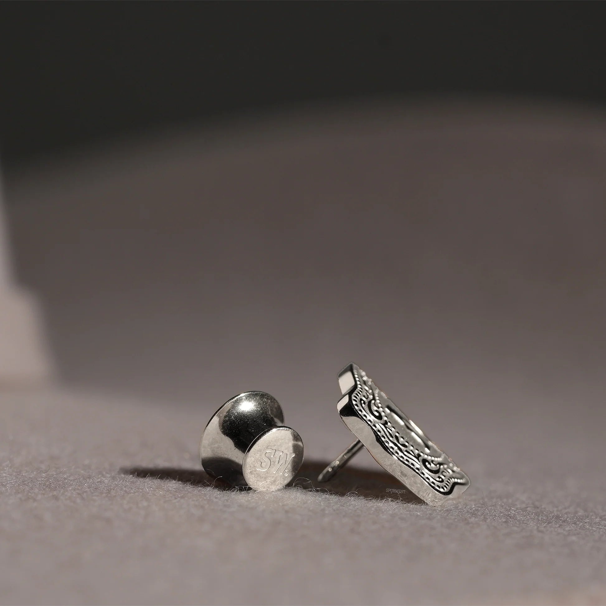 SpurWest Mini Belt Buckle Hatpin (Amelia Rose) - Silver