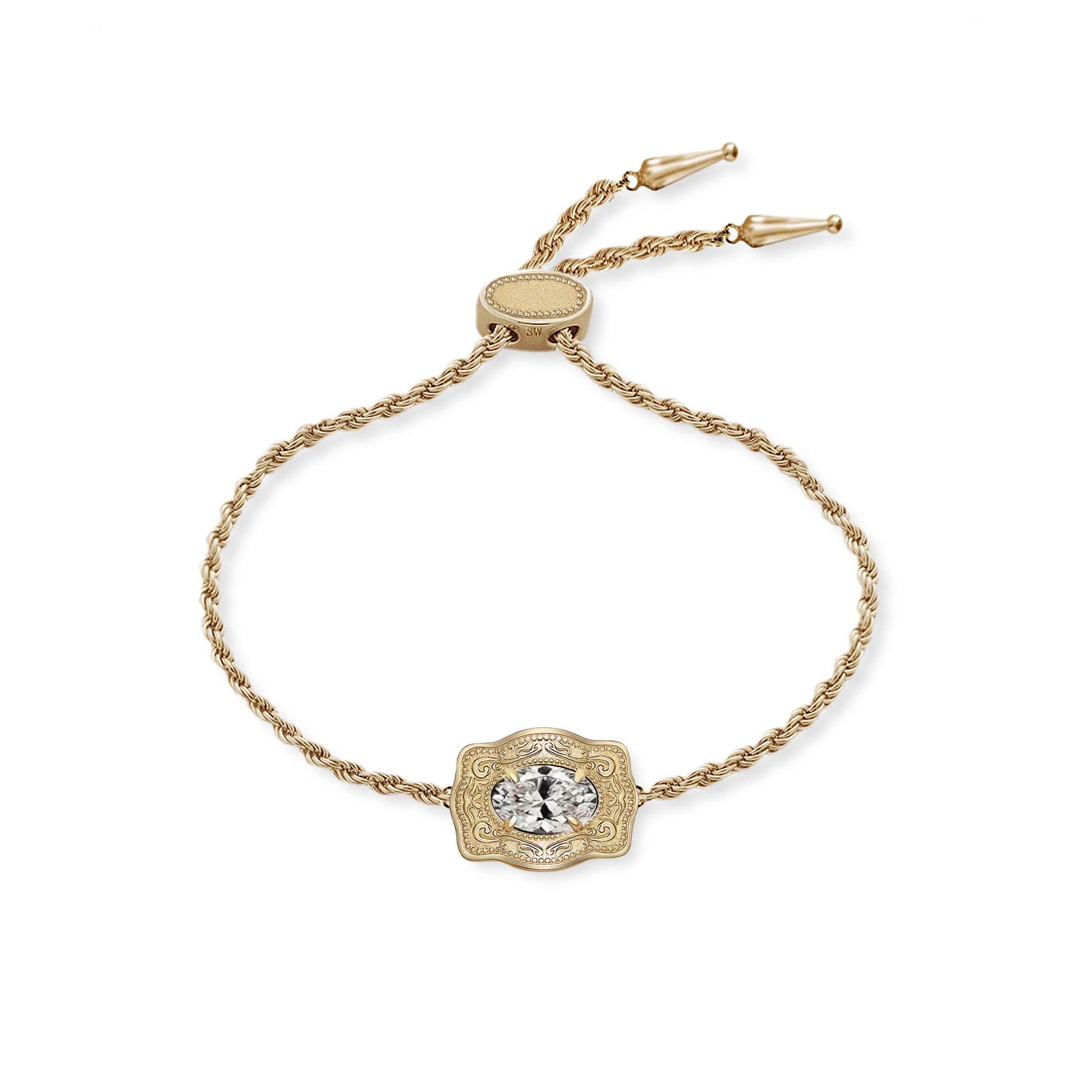 SpurWest Ultra Mini Belt Buckle Bracelet - Gold -April