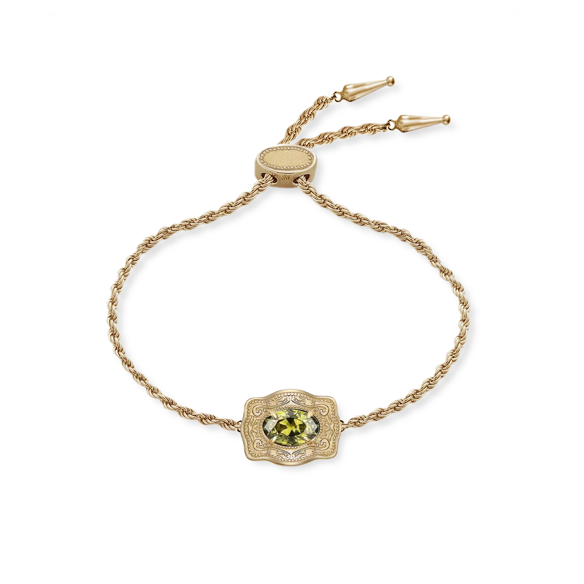 SpurWest Ultra Mini Belt Buckle Bracelet - Gold - August