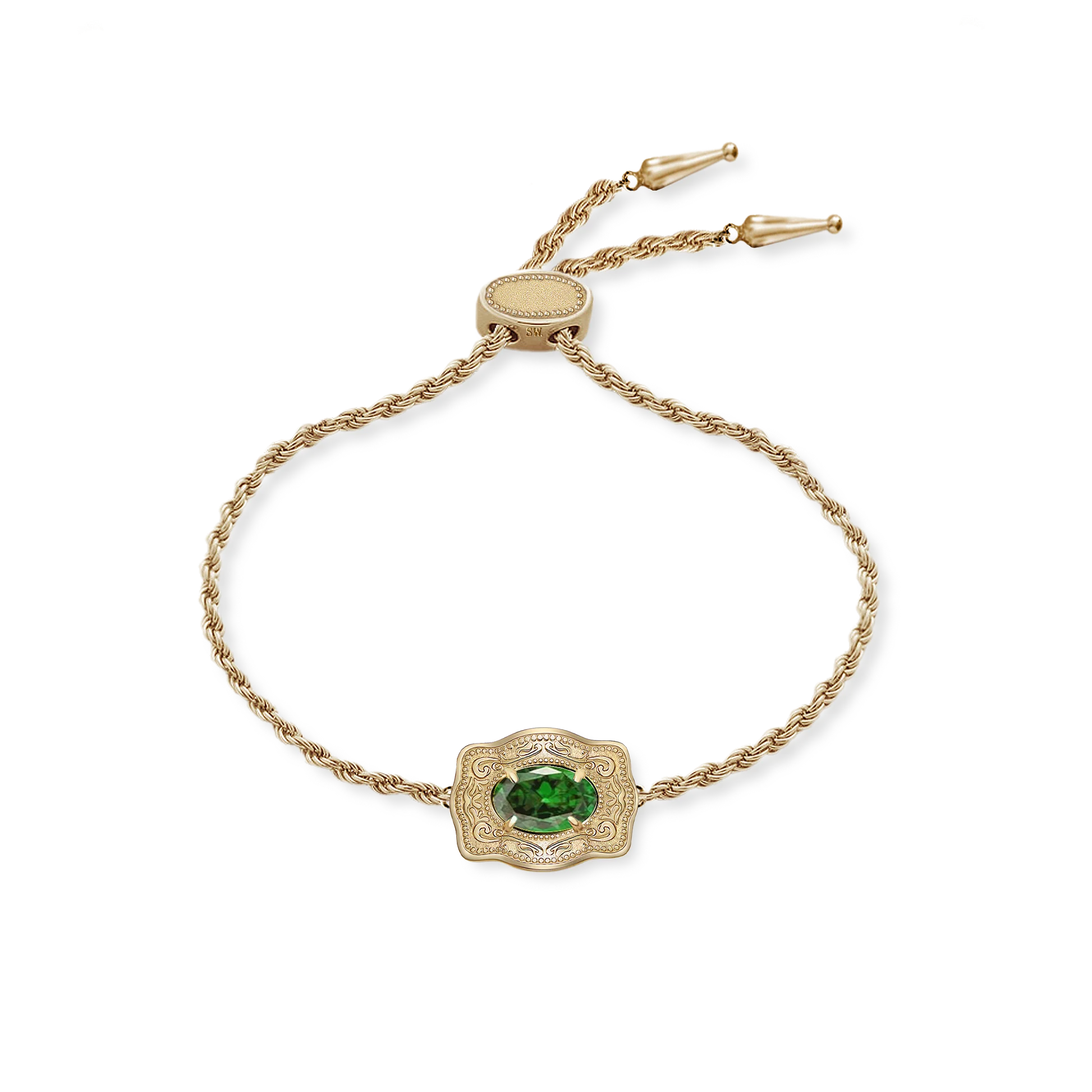 SpurWest Ultra Mini Belt Buckle Bracelet - Gold -May