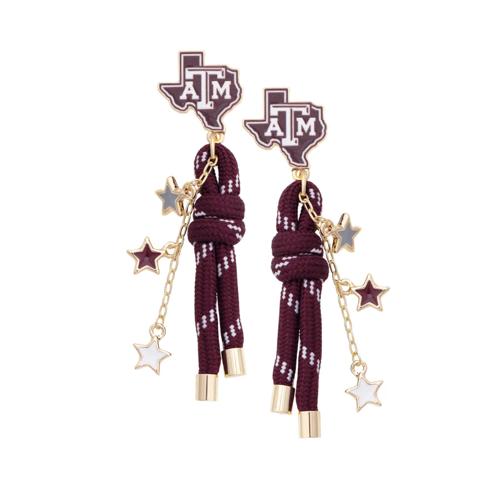 Texas A&M  Paracord Spirit Earrings