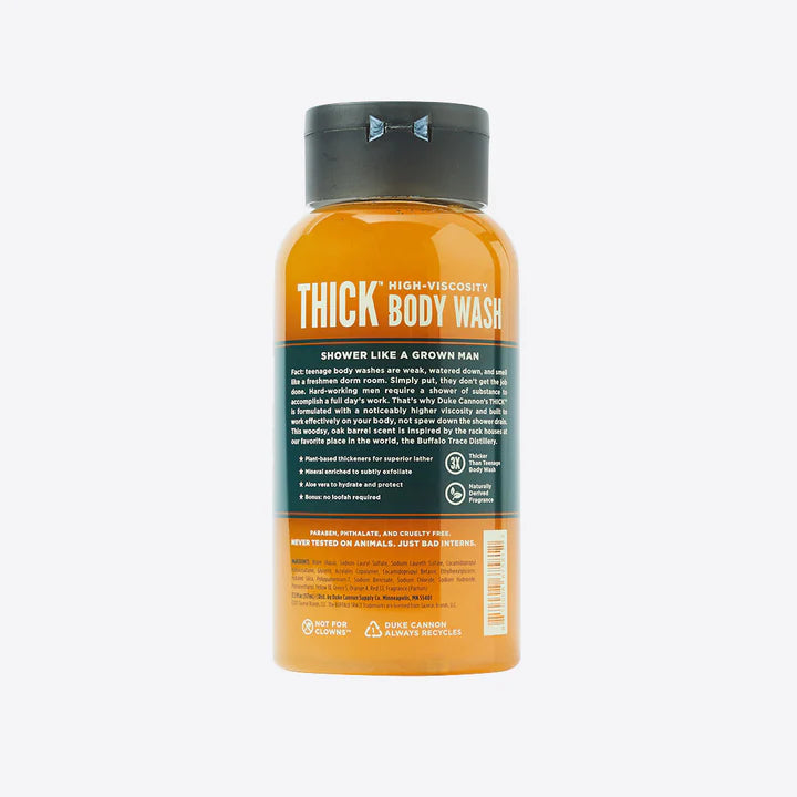 Thick High Viscosity Body Wash - Oak Barrel + Amber