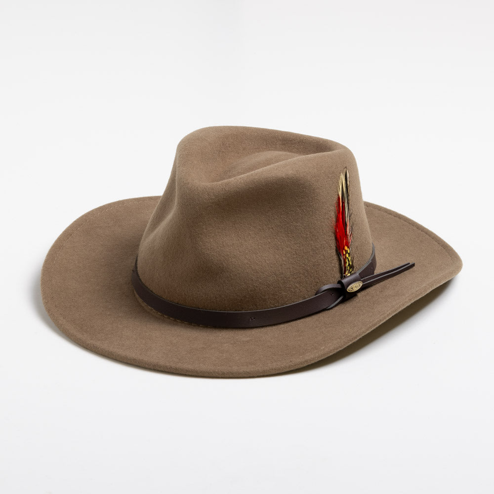 Scala Dakota Tan Felt Hat