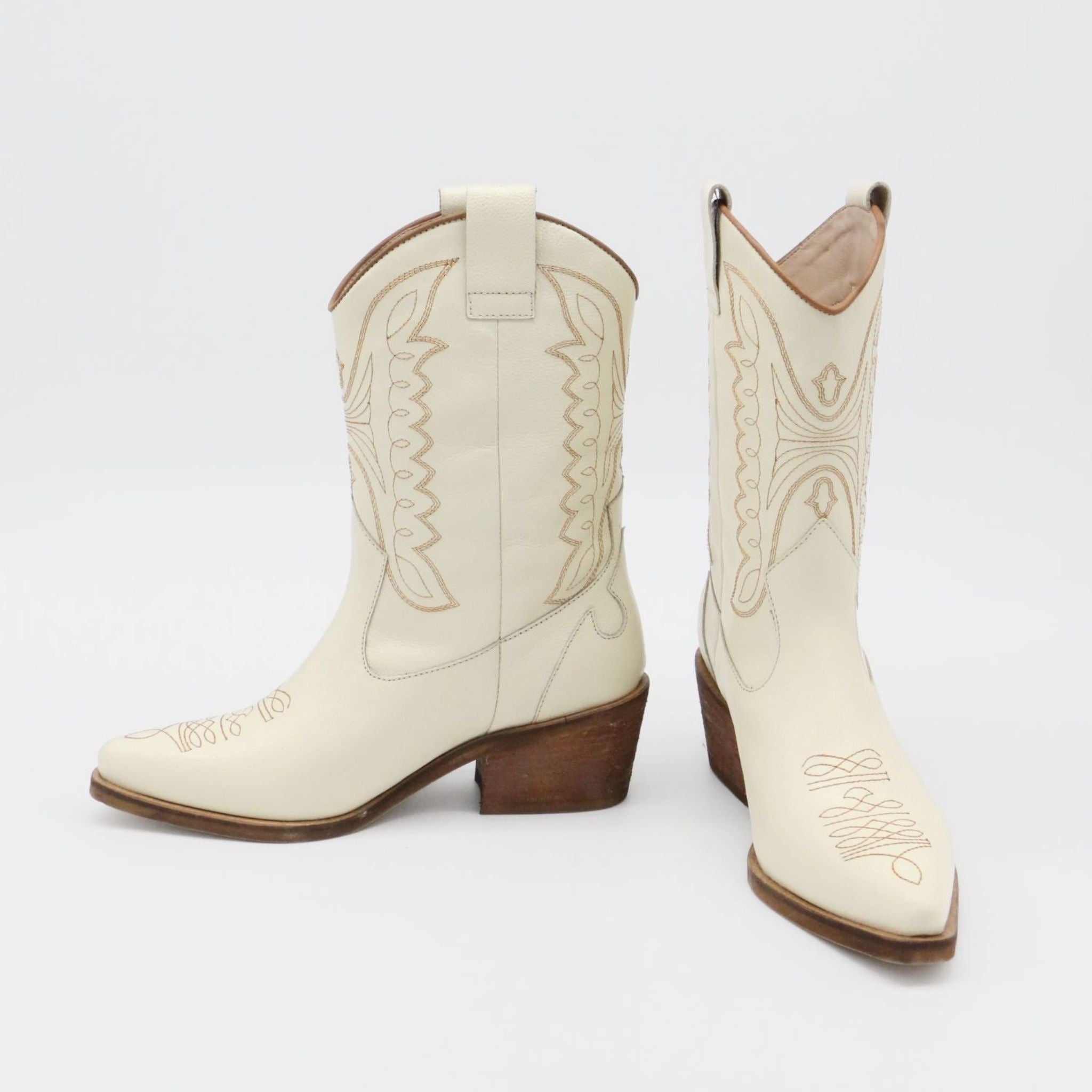 Unstoppable Ivory Western Cowgirl Boots