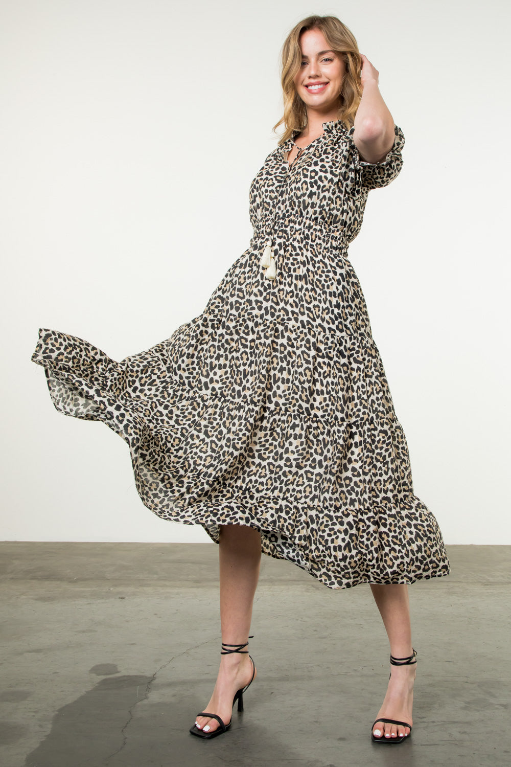 Cheetah Print Maxi Dress