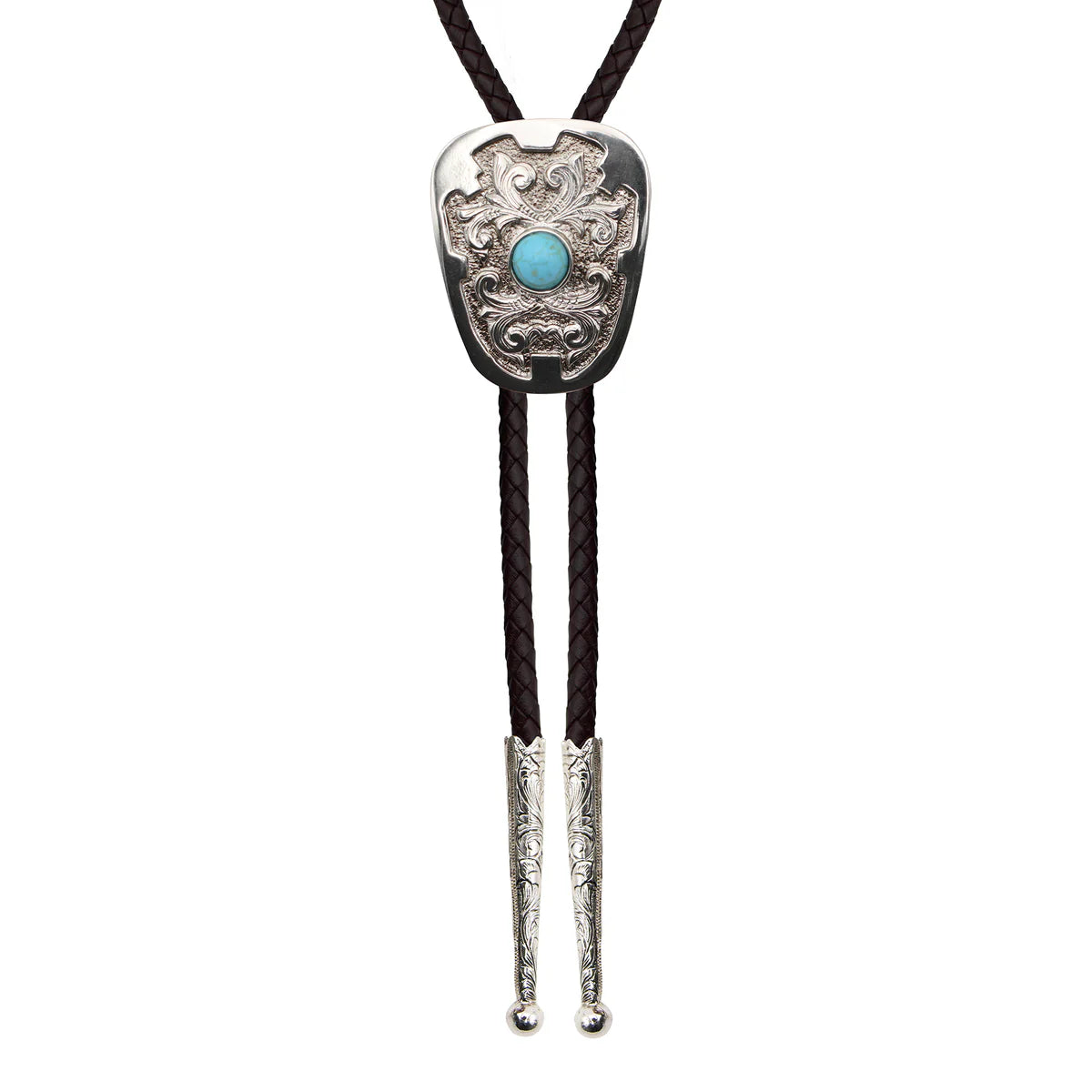 Iconic Vines with Turquoise Bead Bolo