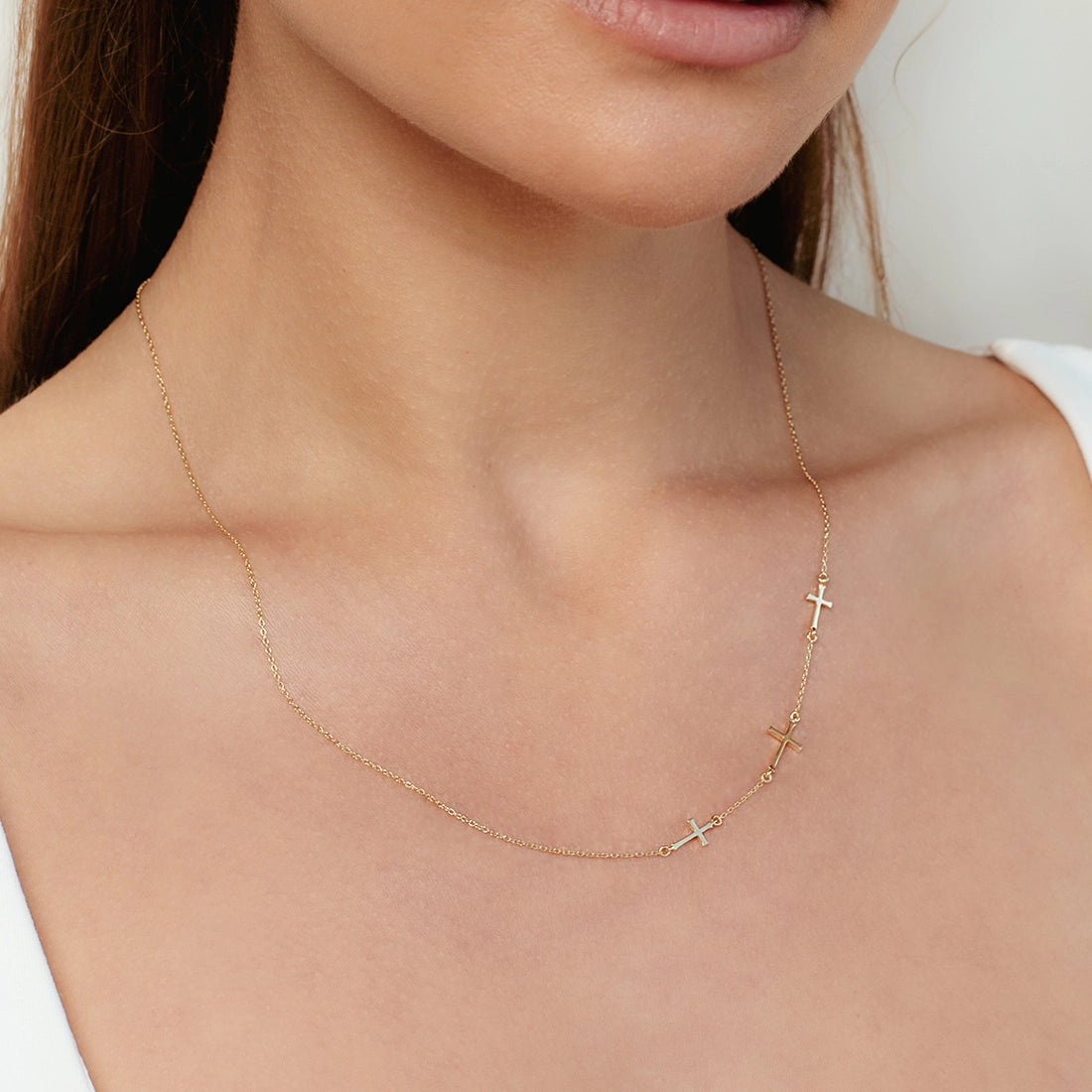 Calvary Cross Necklace- Gold