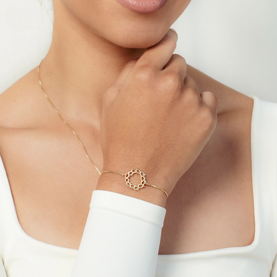Crown of Thorns Bracelet-Gold