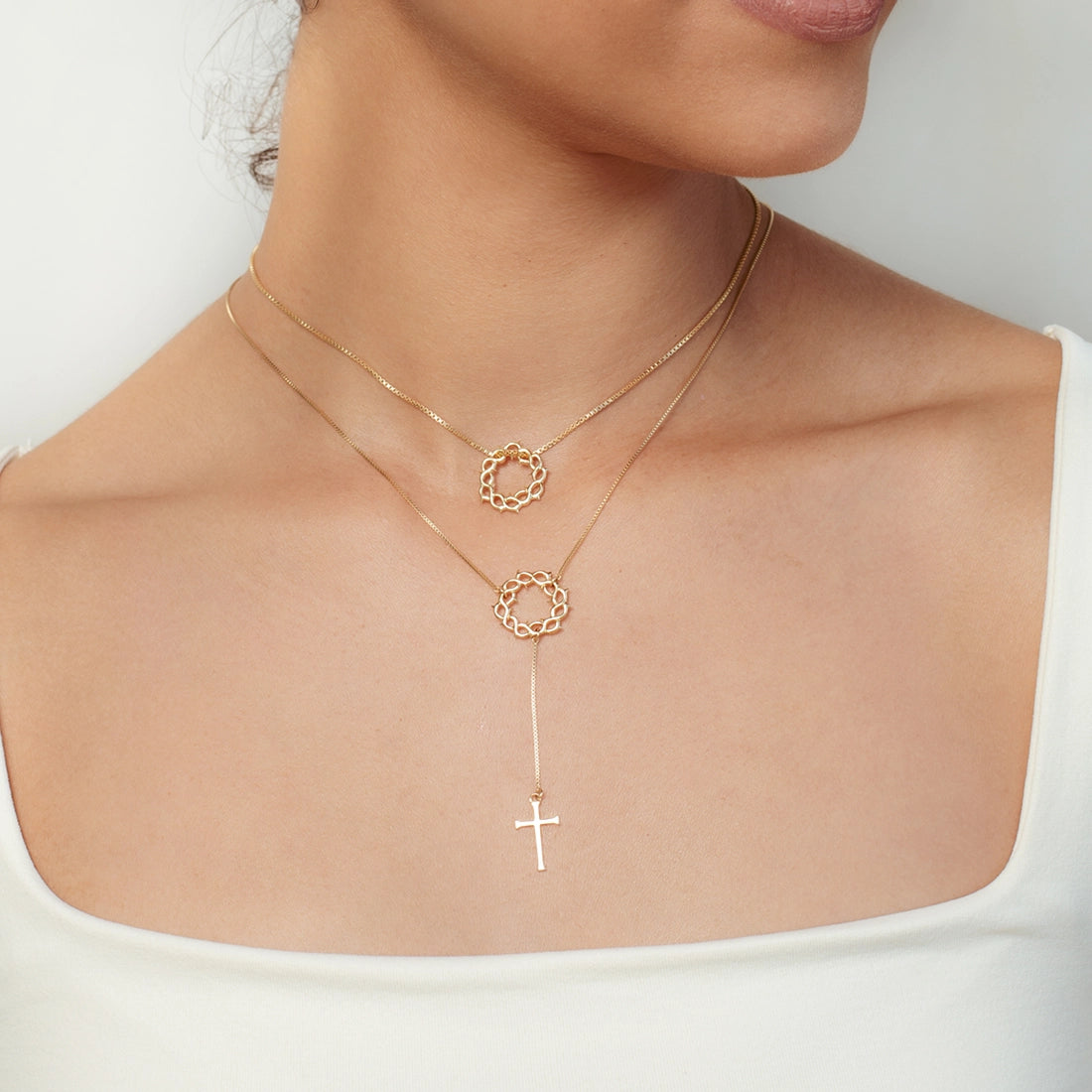 Crown of Thorns Necklace- Gold