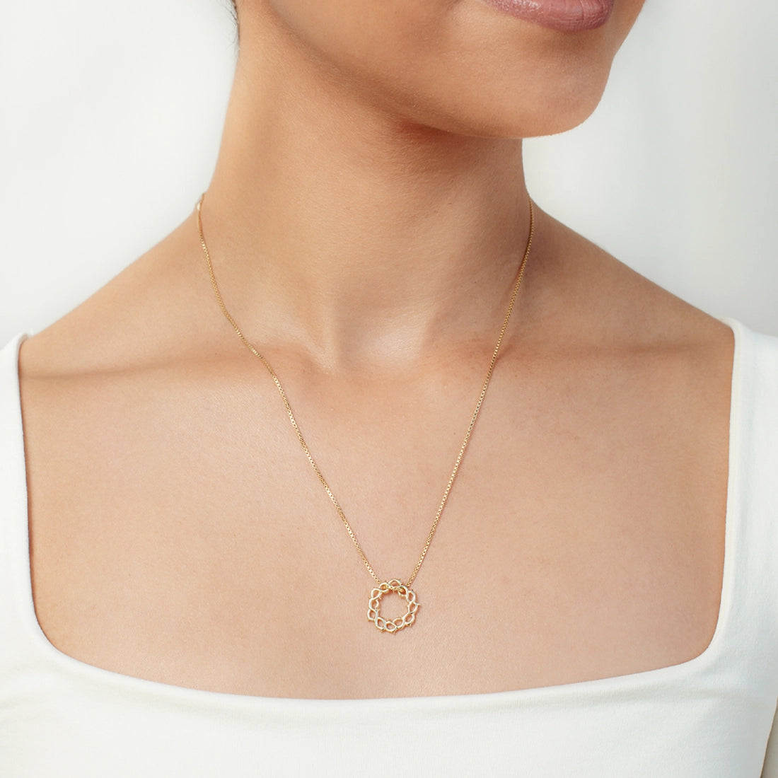 Crown of Thorns Necklace- Gold
