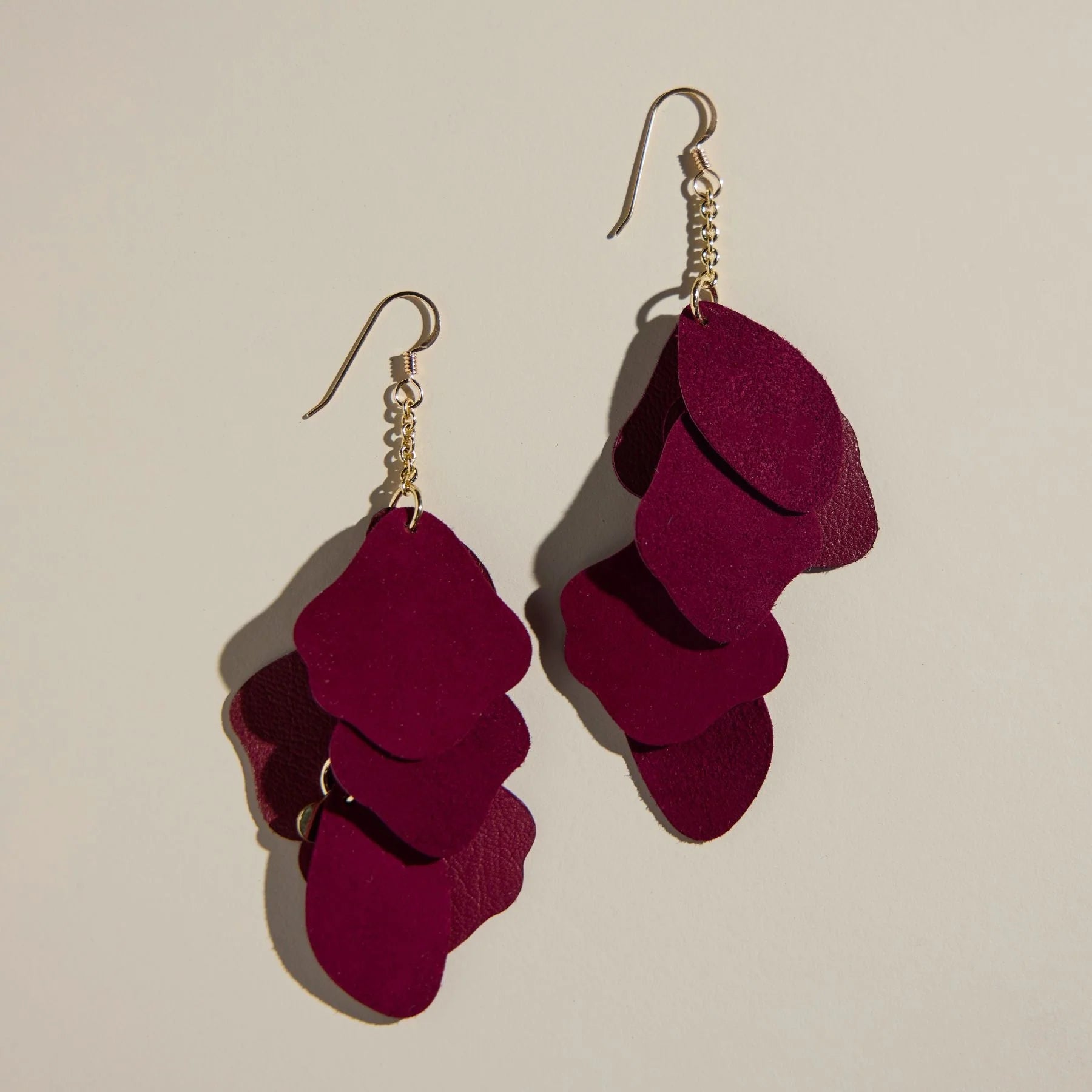 Garnet Suede Florence Earrings