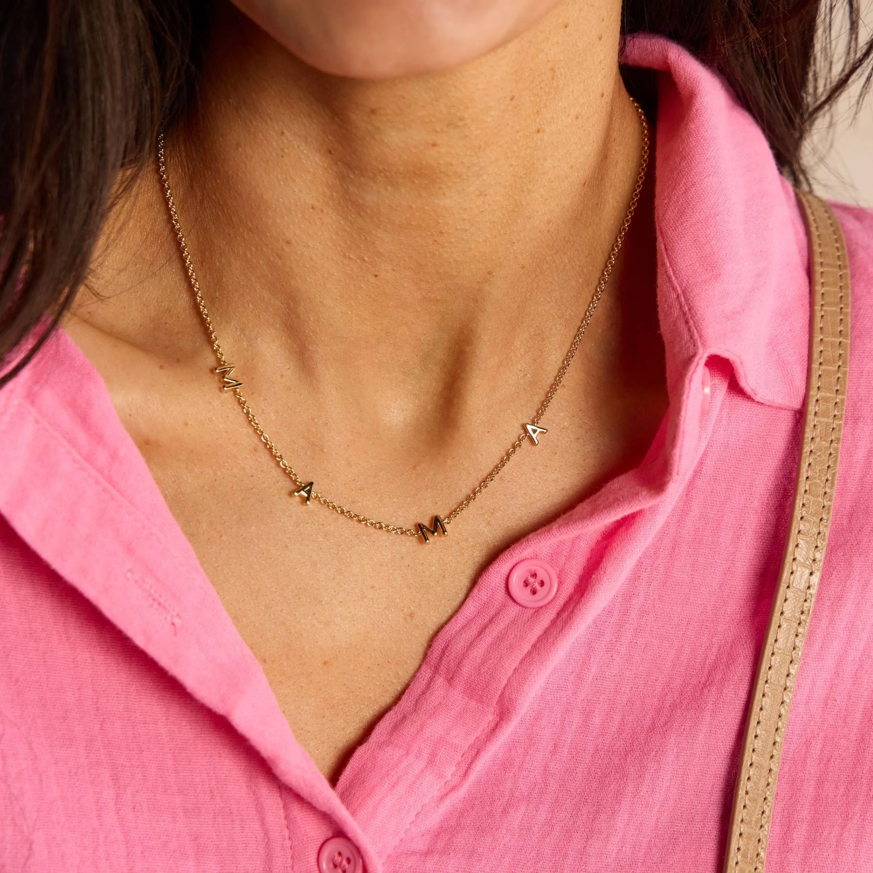 Mama Initial Necklace