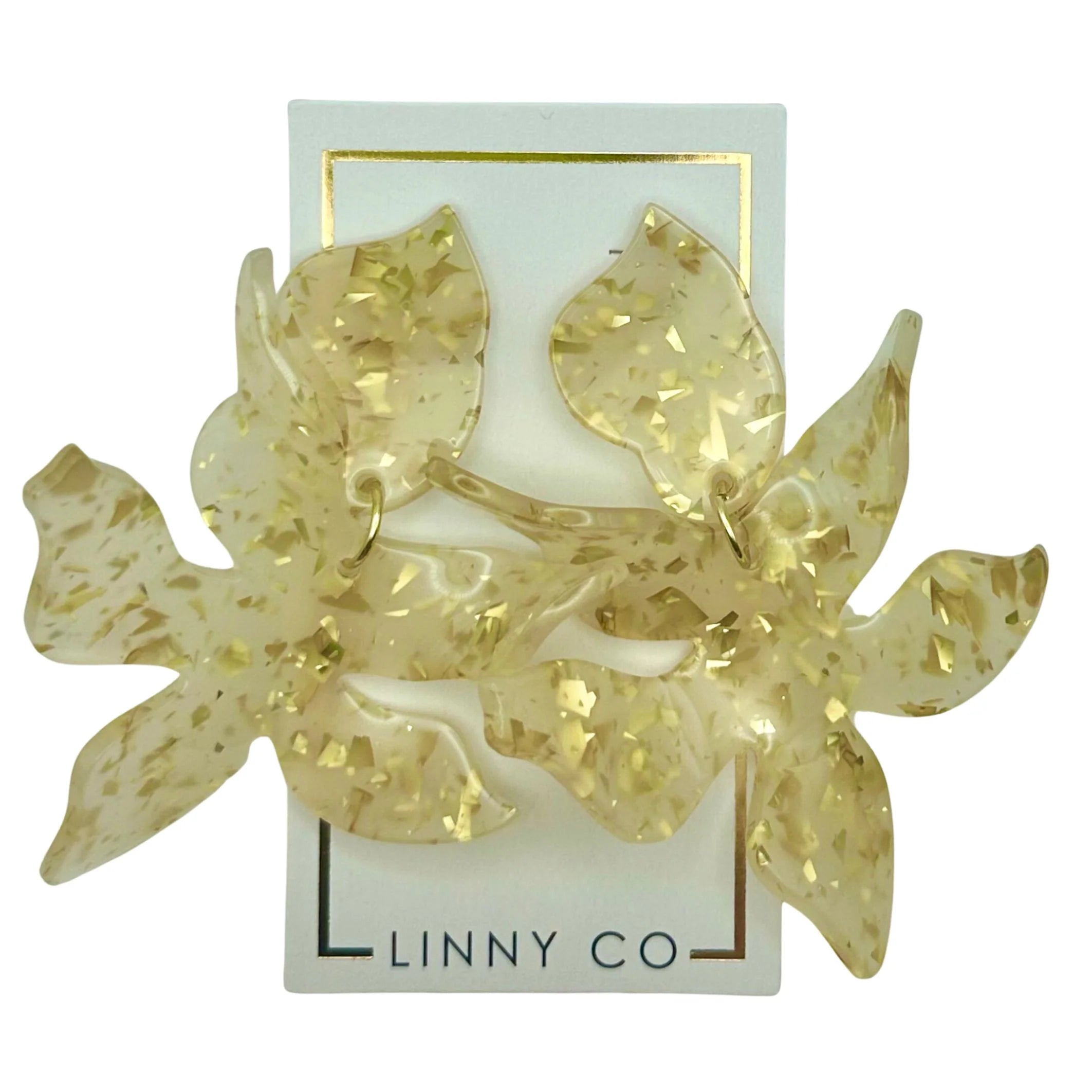 Flora- Gold Confetti Earrings