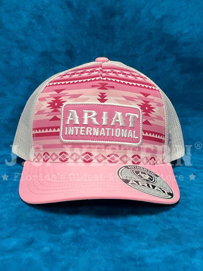 Ariat  Pink Southwestern Pattern Women's Cap