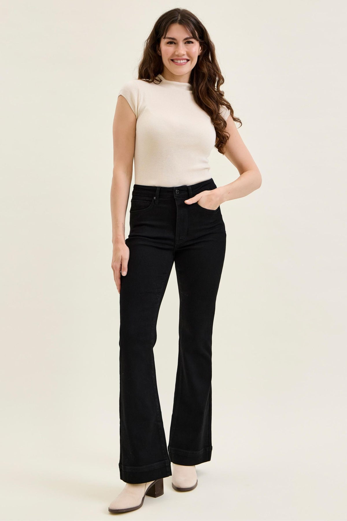 Judy Blue BLACK High Waist DAISY Bootcut Jean