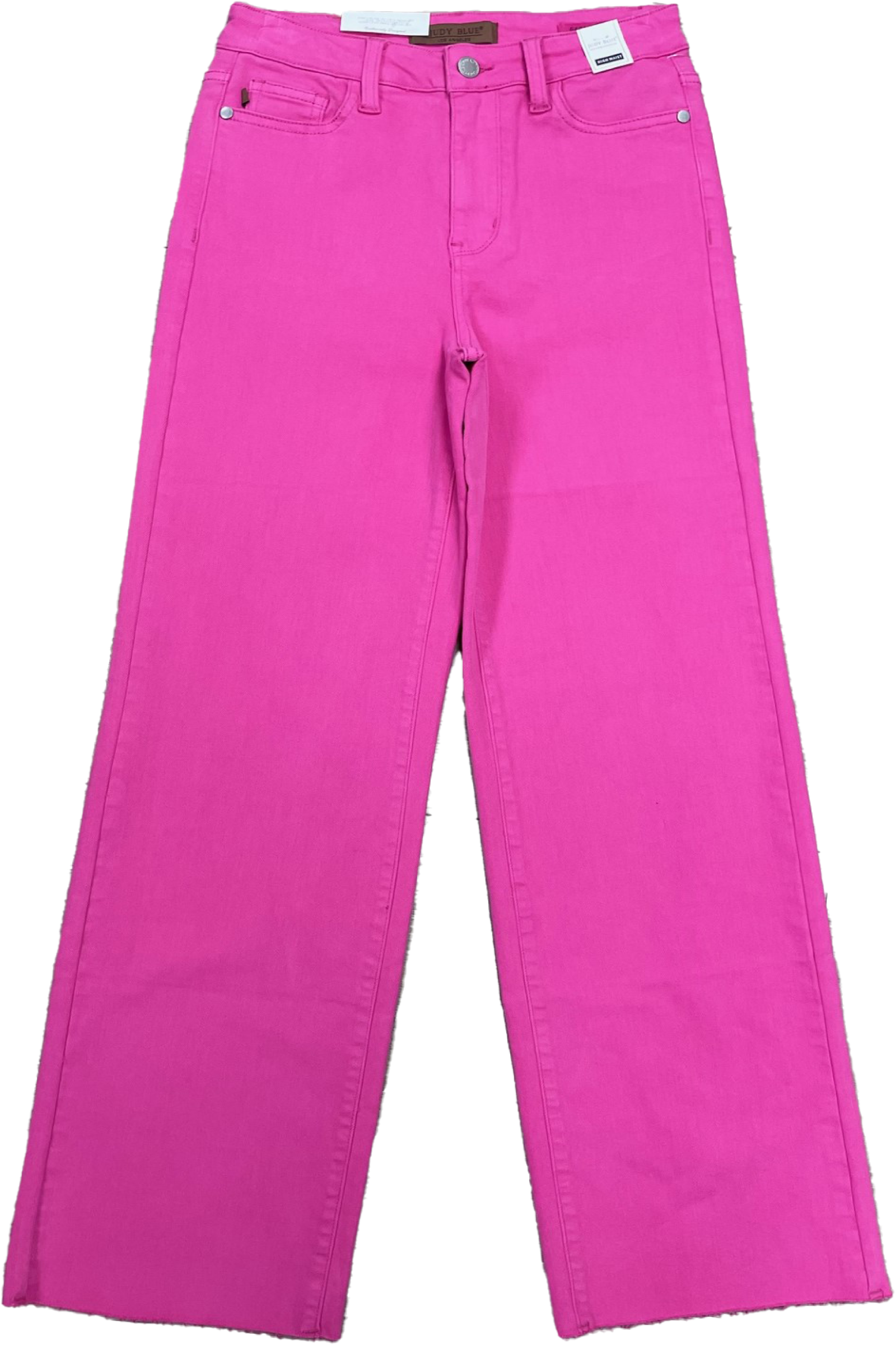 Judy Blue Hot Pink High Waist 90's Straight Jeans