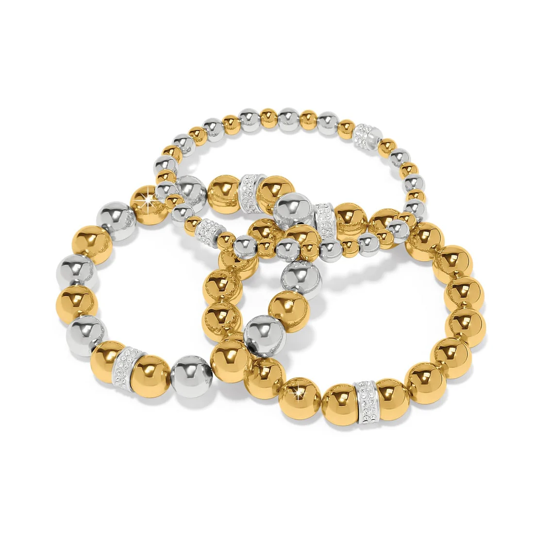 Meridian Stretch Bracelet / Silver-Gold