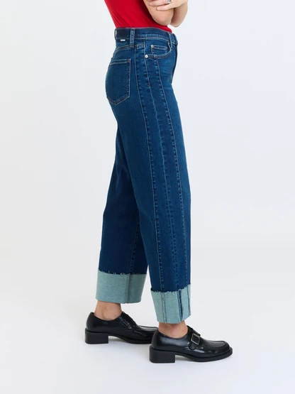 PLEASER HIGH RISE WIDE ANKLE IN SLOW MOTION