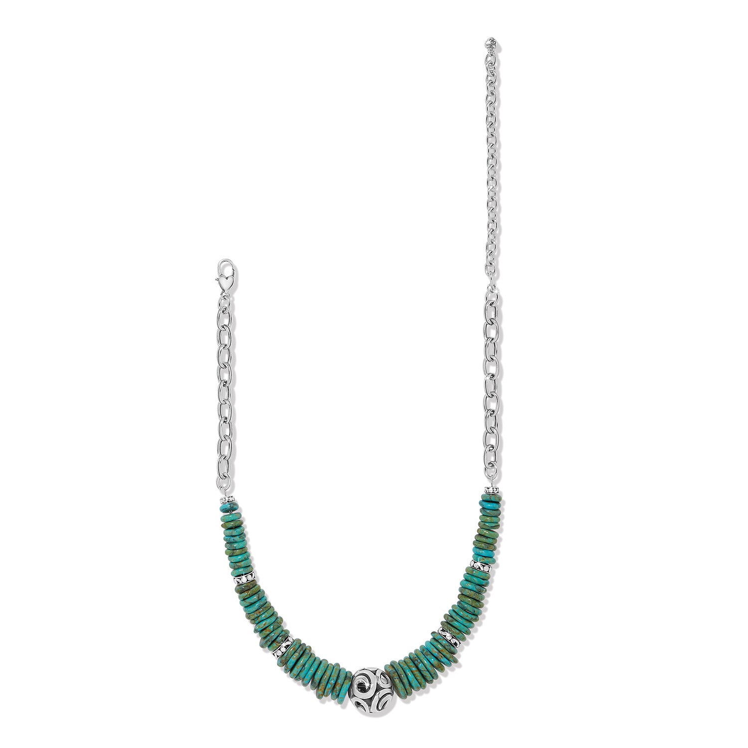 Contempo Sonoma Verde Blue Disc Necklace