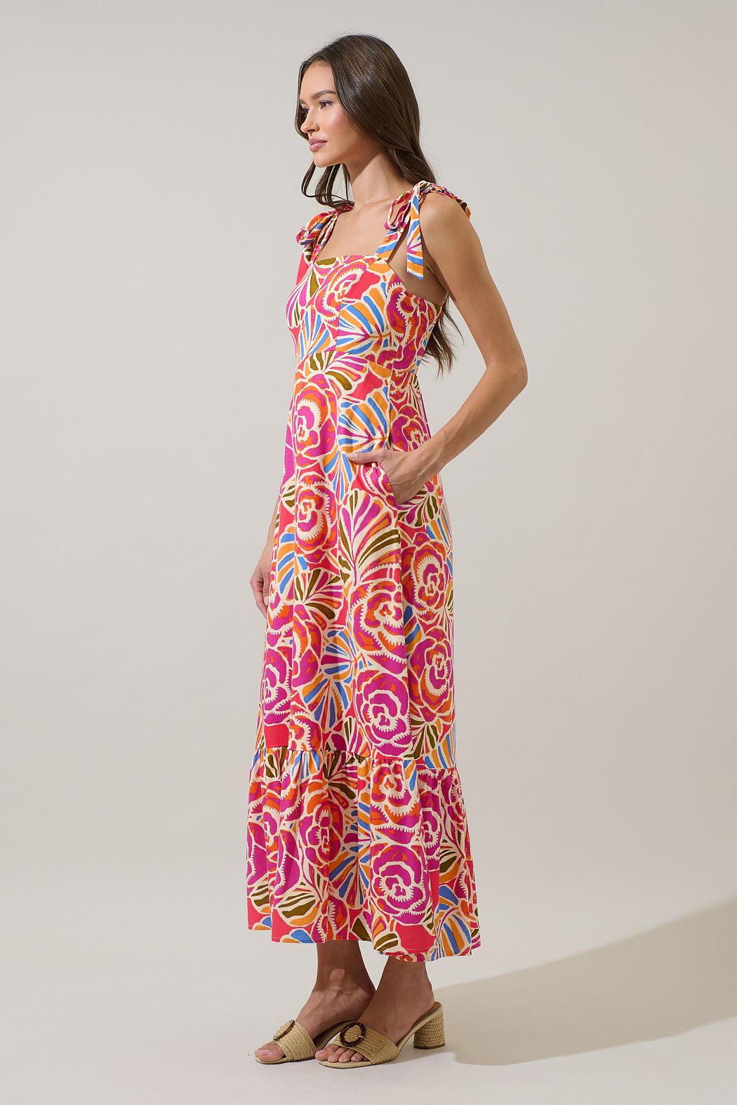 Sunset Bloom Maxi Dress