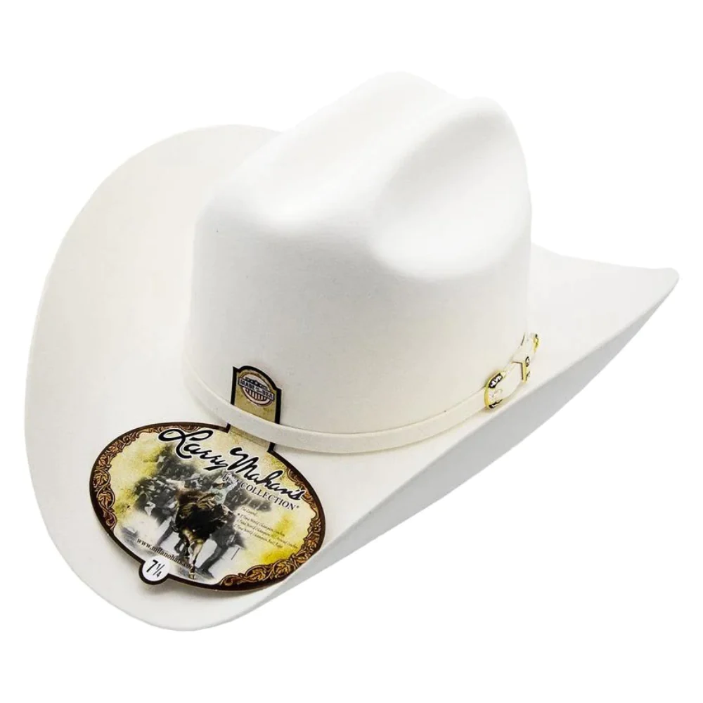 Larry Mahan Mens 10X Oro Blanco Felt Hat