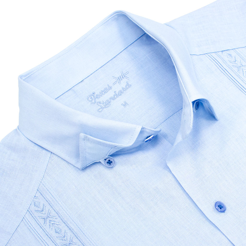 Tejas Guayabera - Benavides/Light Blue