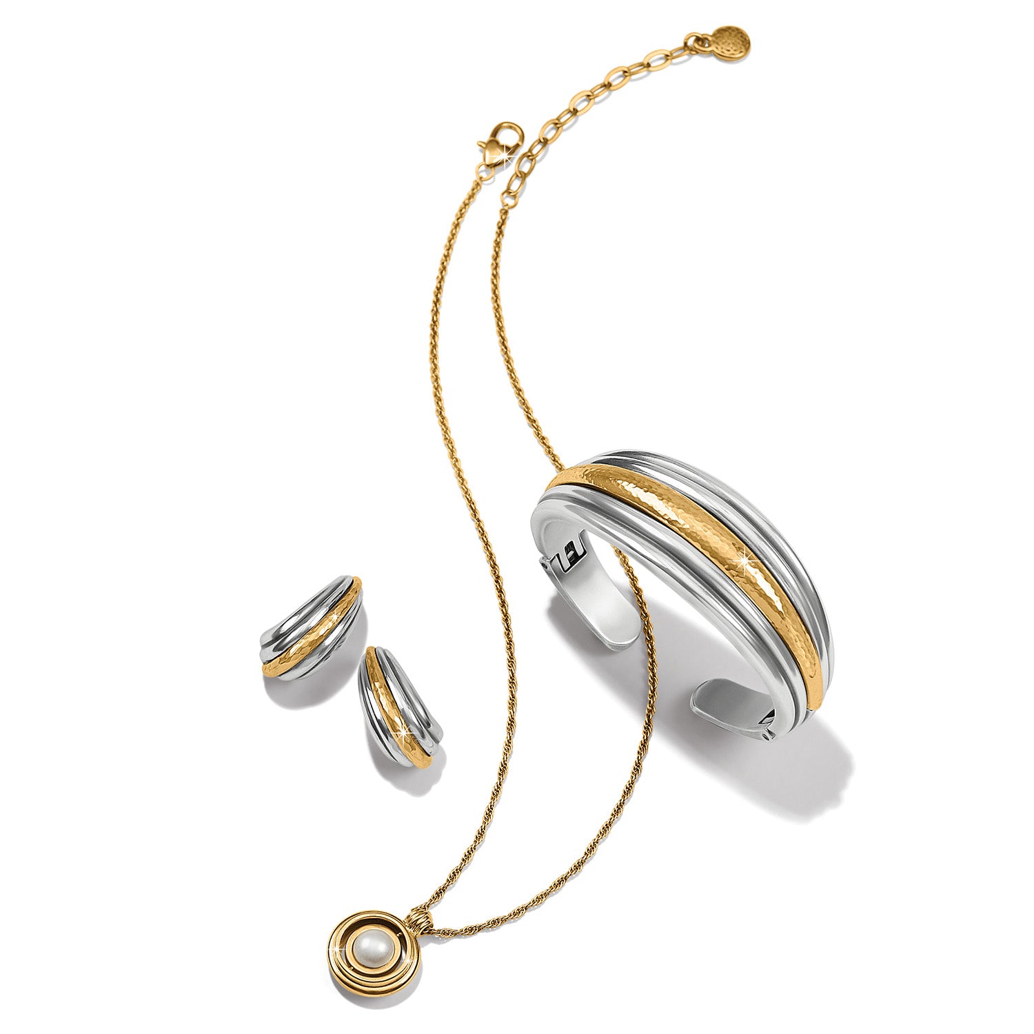 Ferrara Deco Small Hoop Earrings