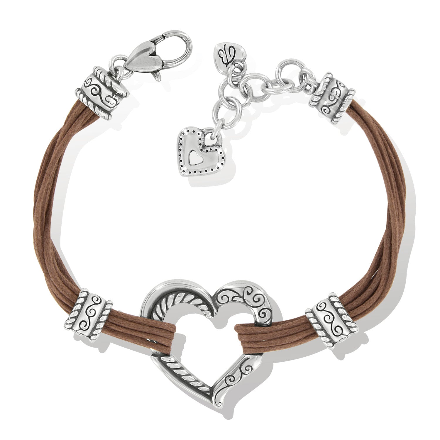 Heritage Heart Bracelet/Brown