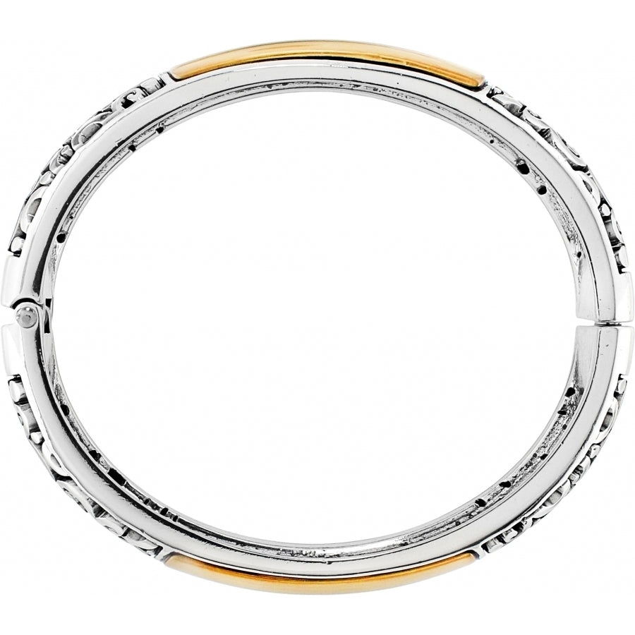 Catania Hinged Bangle/SILVER-GOLD