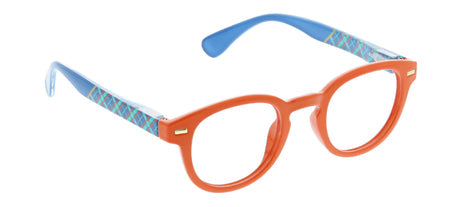 Tartan Focus Orange/Plaid - Peepers Reading Glasses