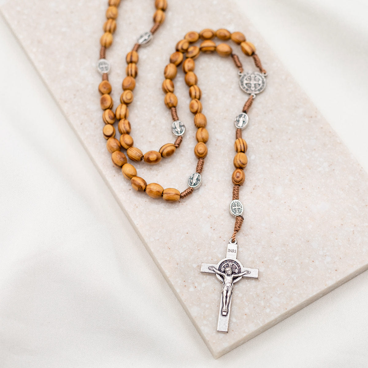 Olive Wood Medjugorje Rosary