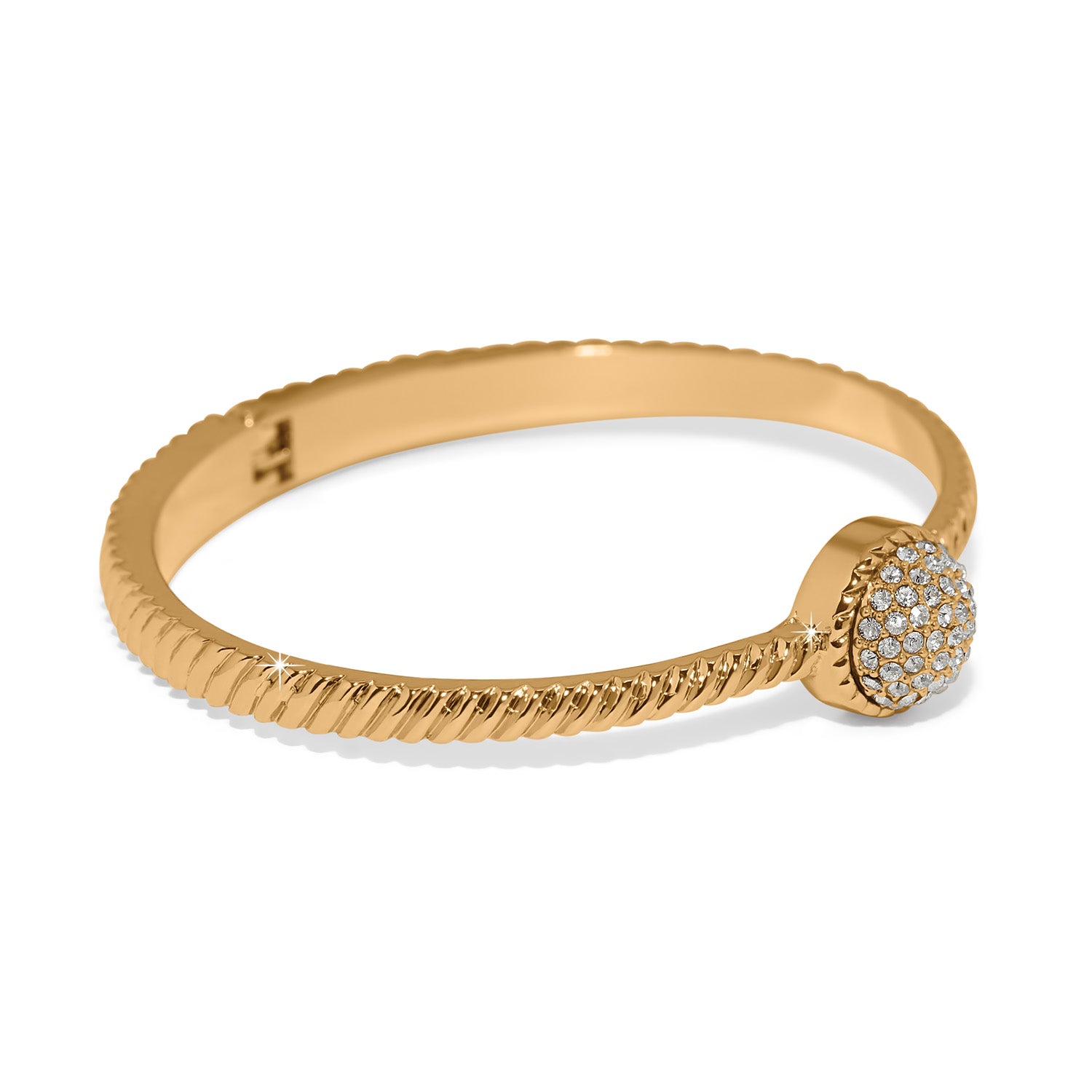Illumina Celeste Dome Hinged Bangle/Gold