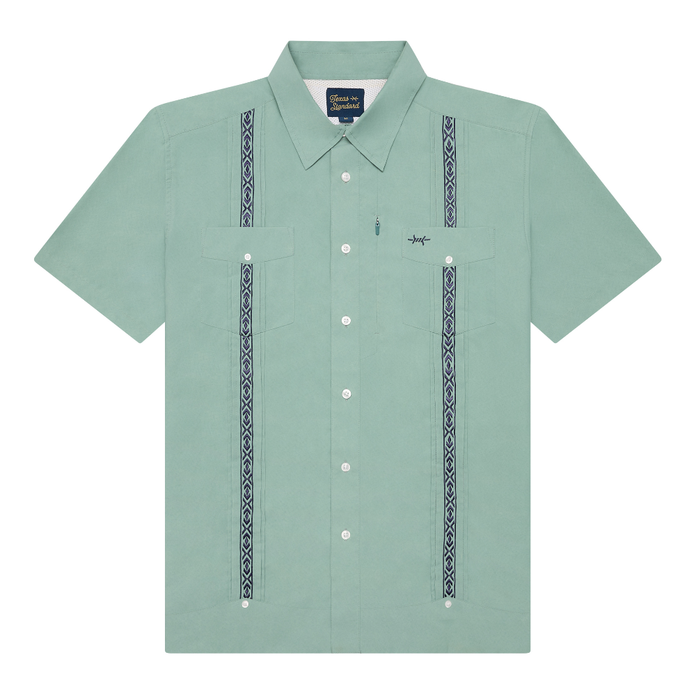 Guayabera Libre-Marea Green