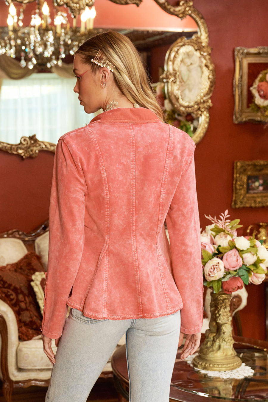 Rose Pink Jacket by Aratta