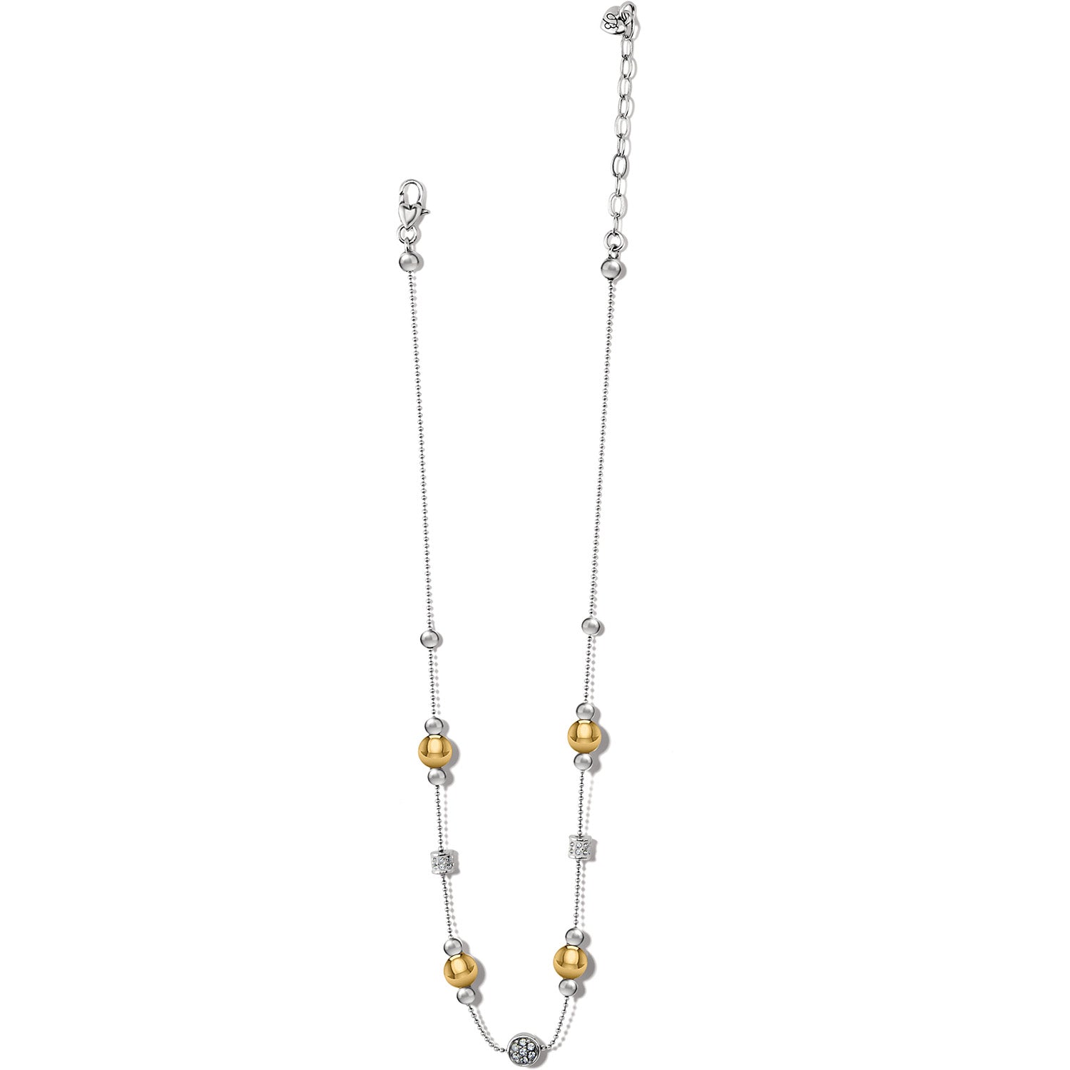 Meridian Prime Short Necklace Silver-Gold