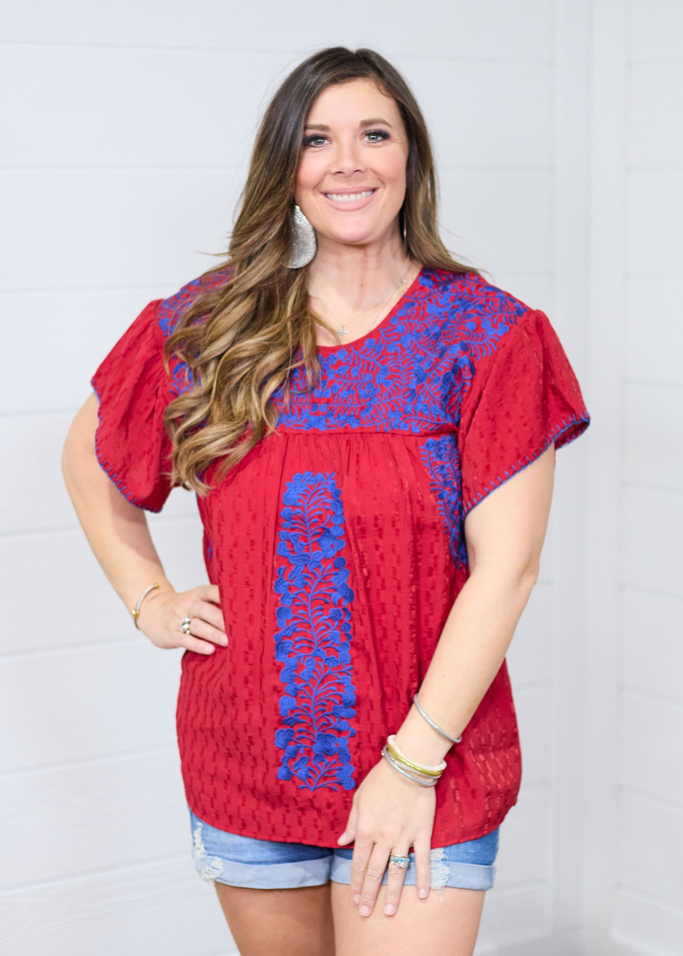 The Chelsea Top-Red
