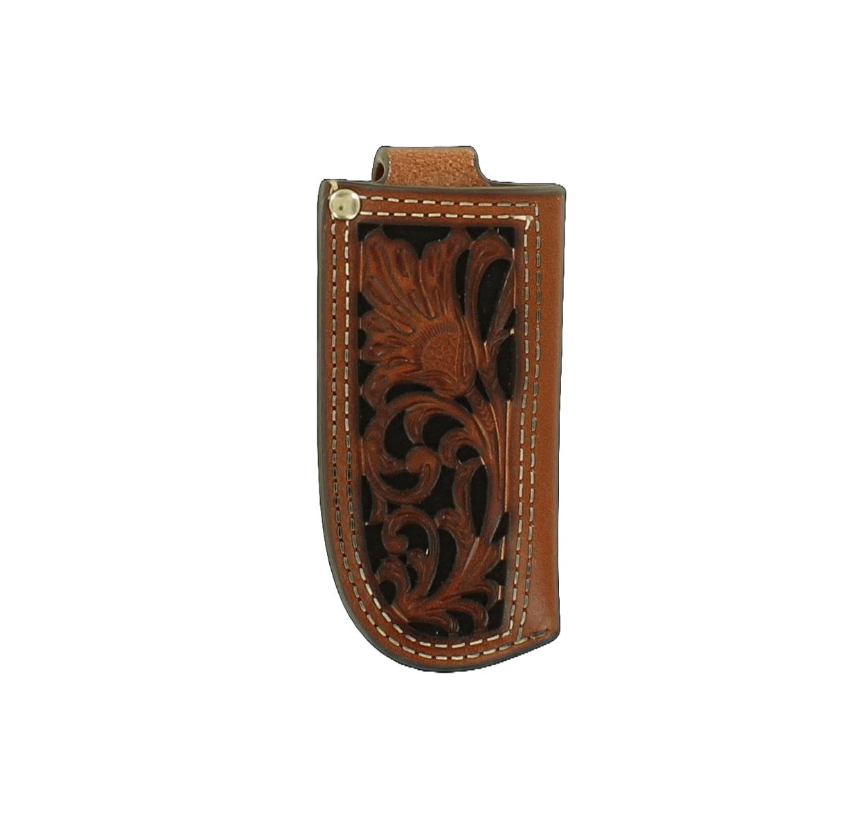 Nocona Tooled Brown Leather  Knife Sheath