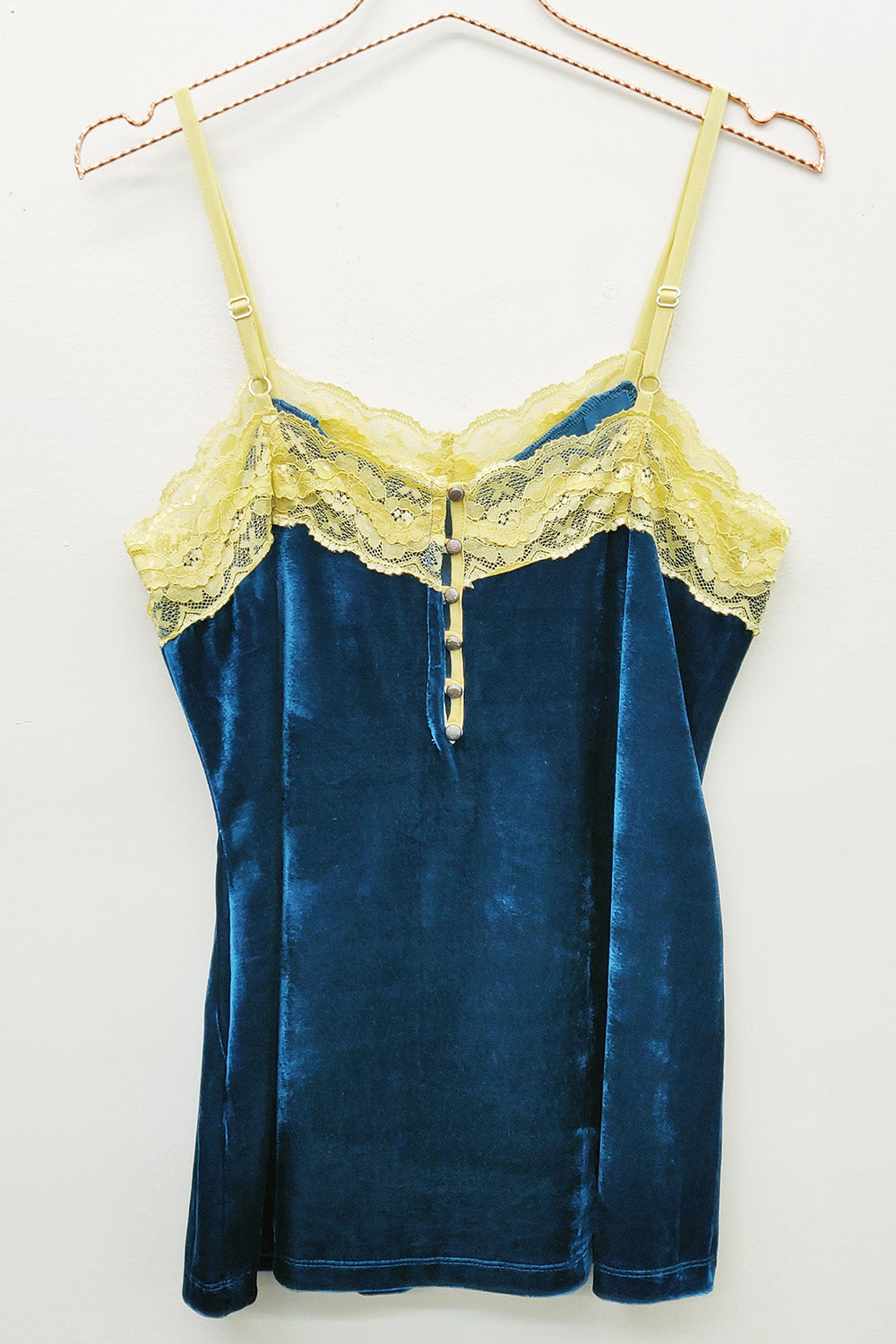 Velvet Dreams Cami/Teal Blue