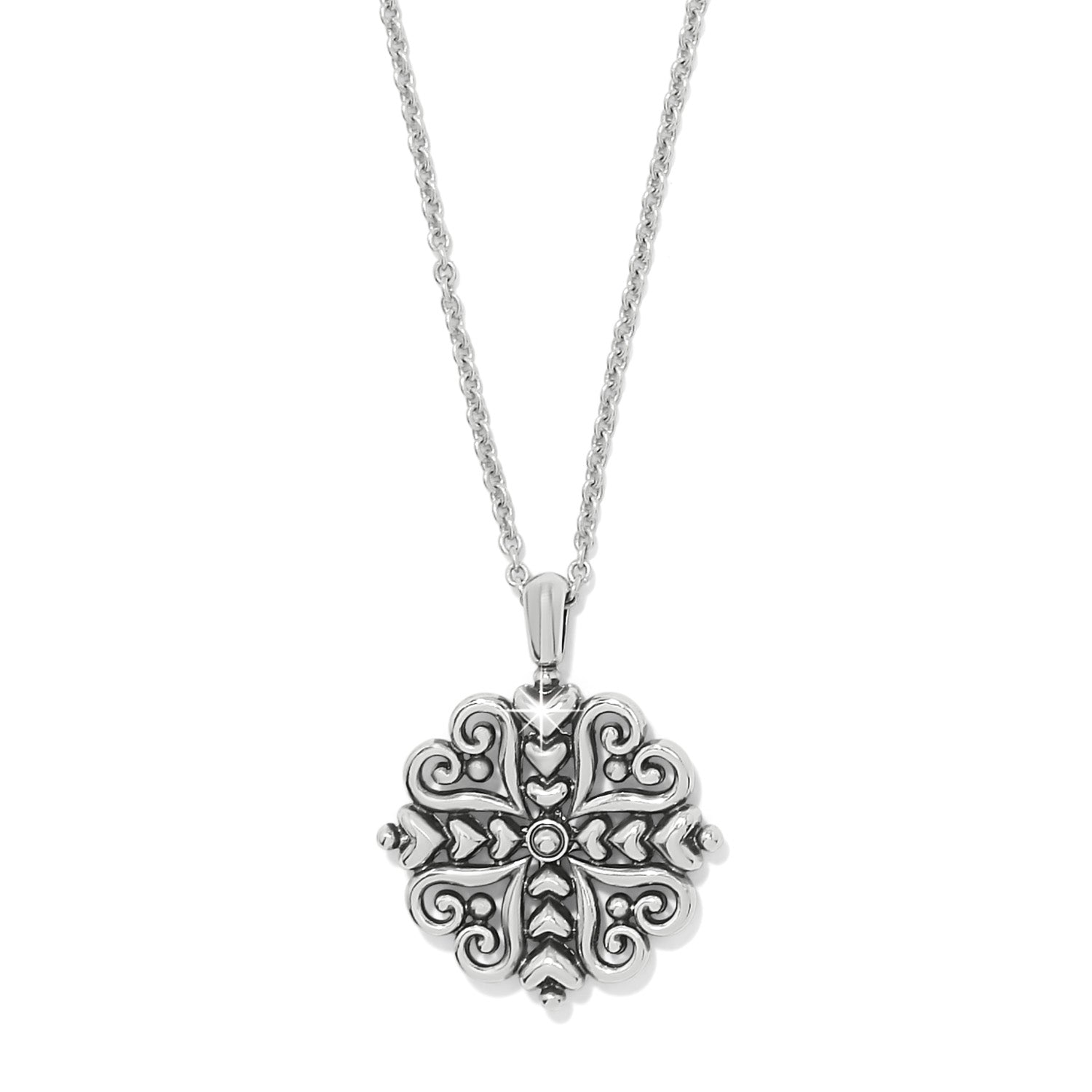 Alcazar Heart Two Tone Necklace