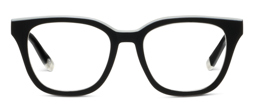 Le Fun Club Black/White Peepers Reading Glasses