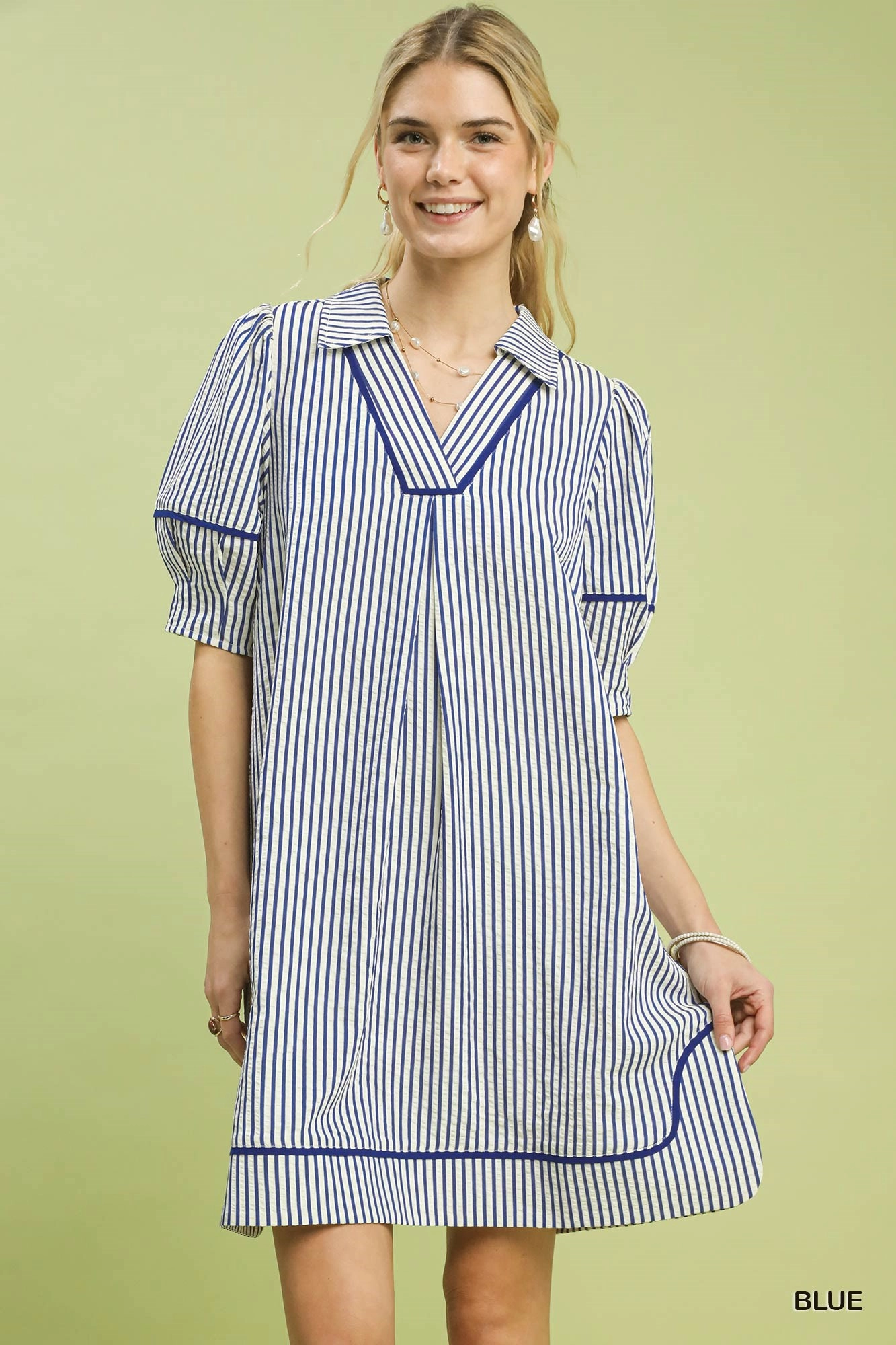 Blue Harbor Stripe Shift Dress
