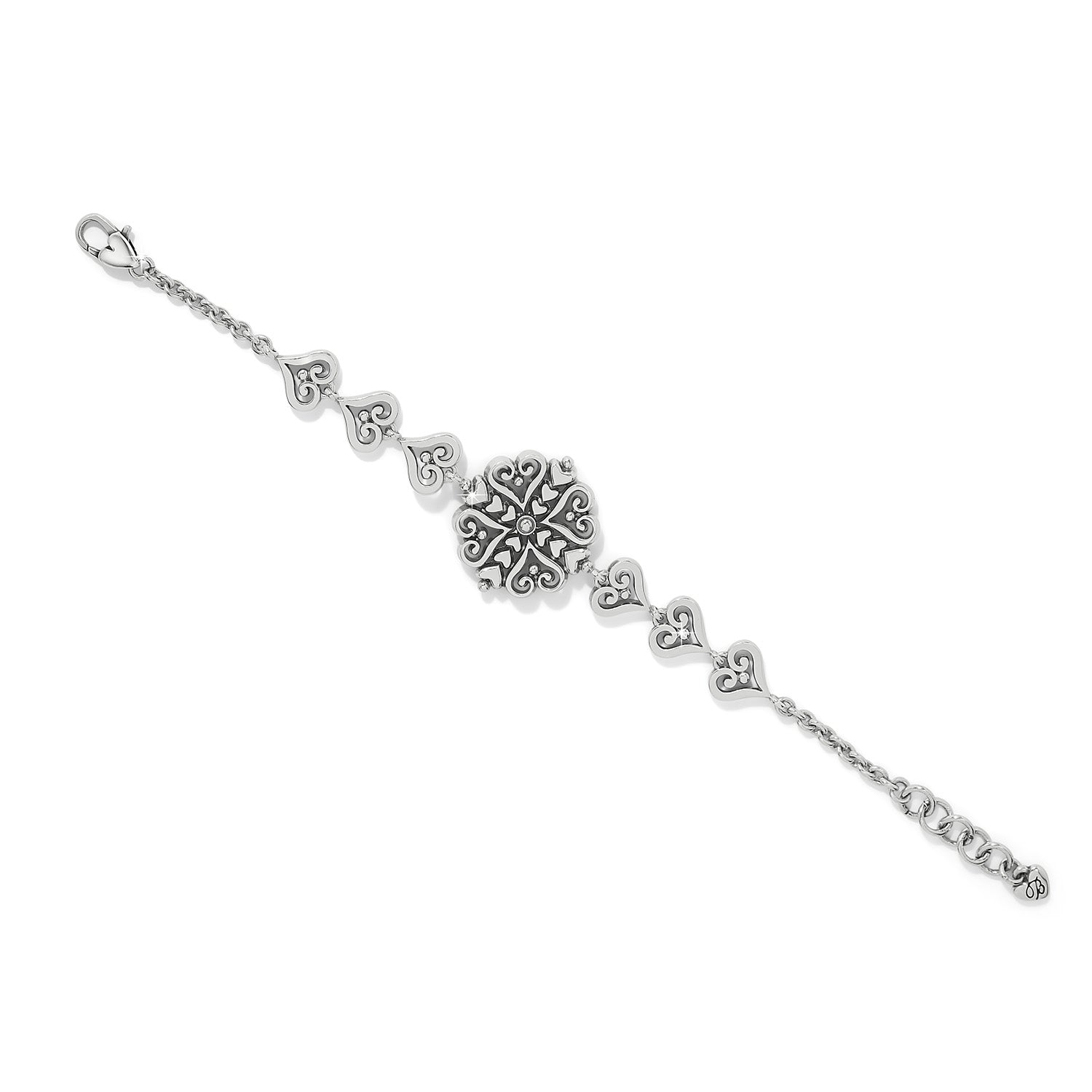 Alcazar Heart Two Tone Bracelet