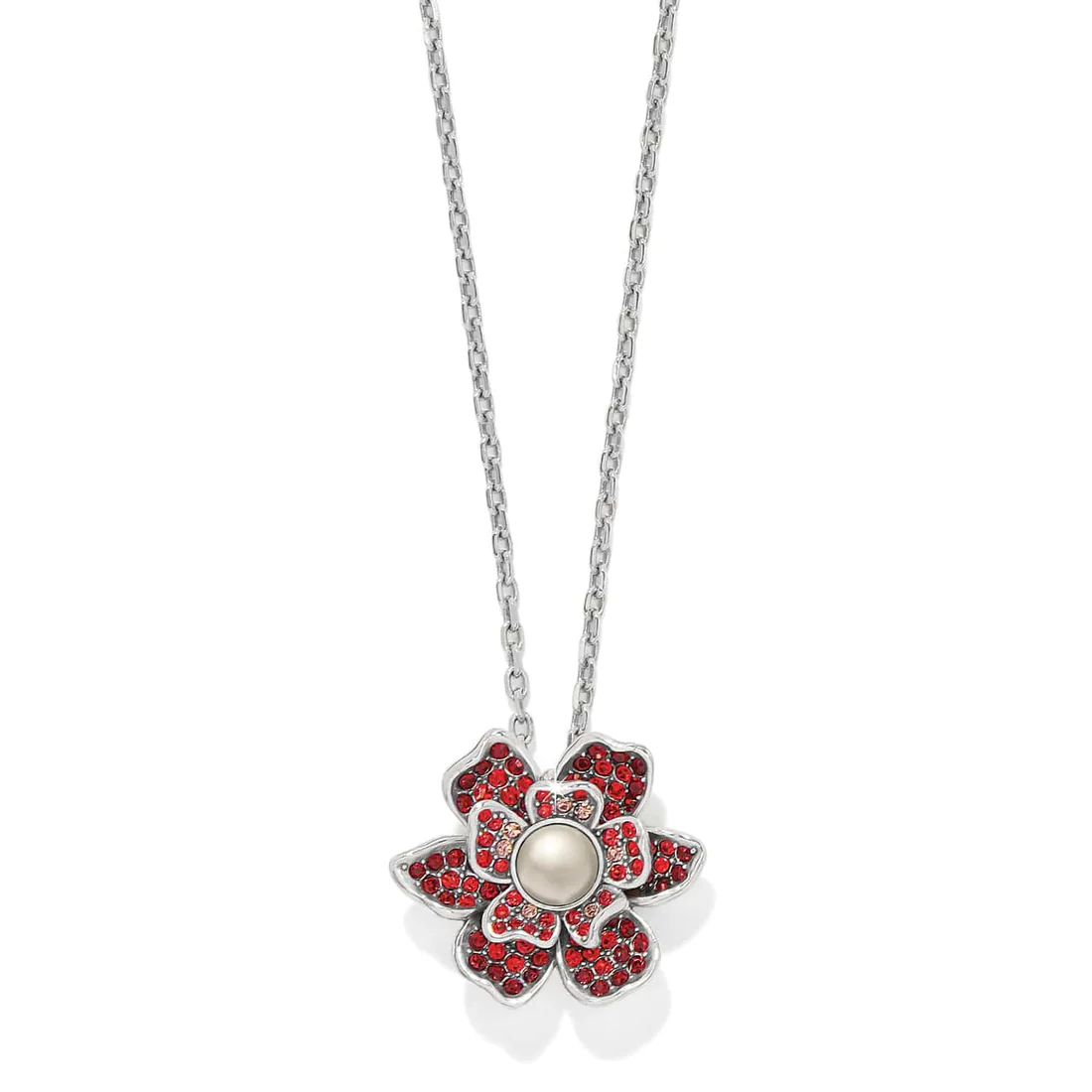Everbloom Pearl/Ruby Necklace
