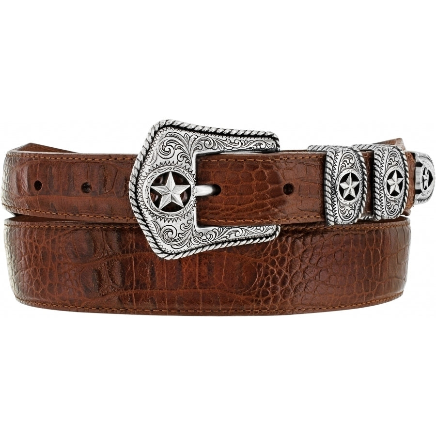 Brown/Tan Country Croc Belt by Tony Lama