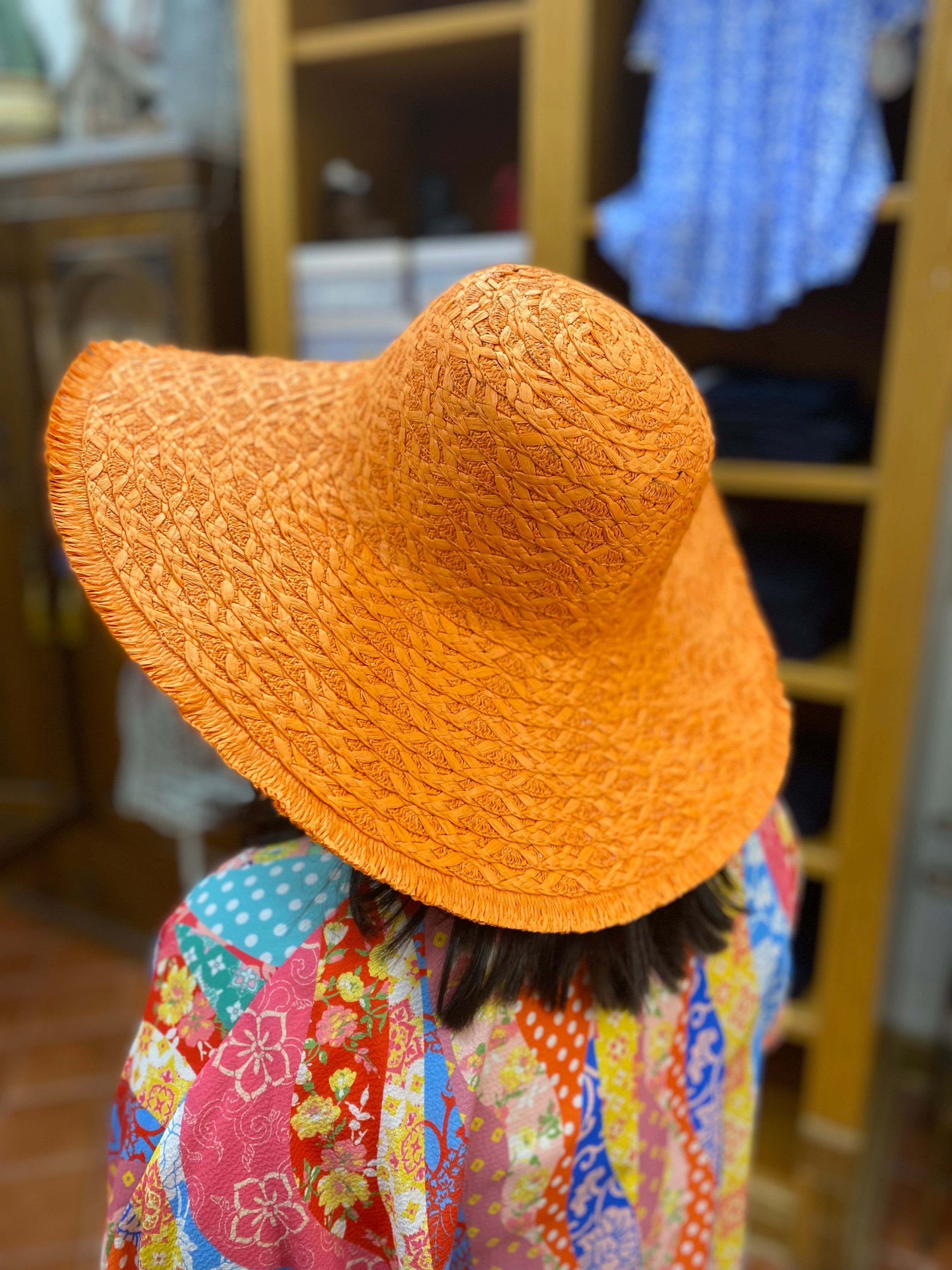 Bright Orange Summer Time Hat
