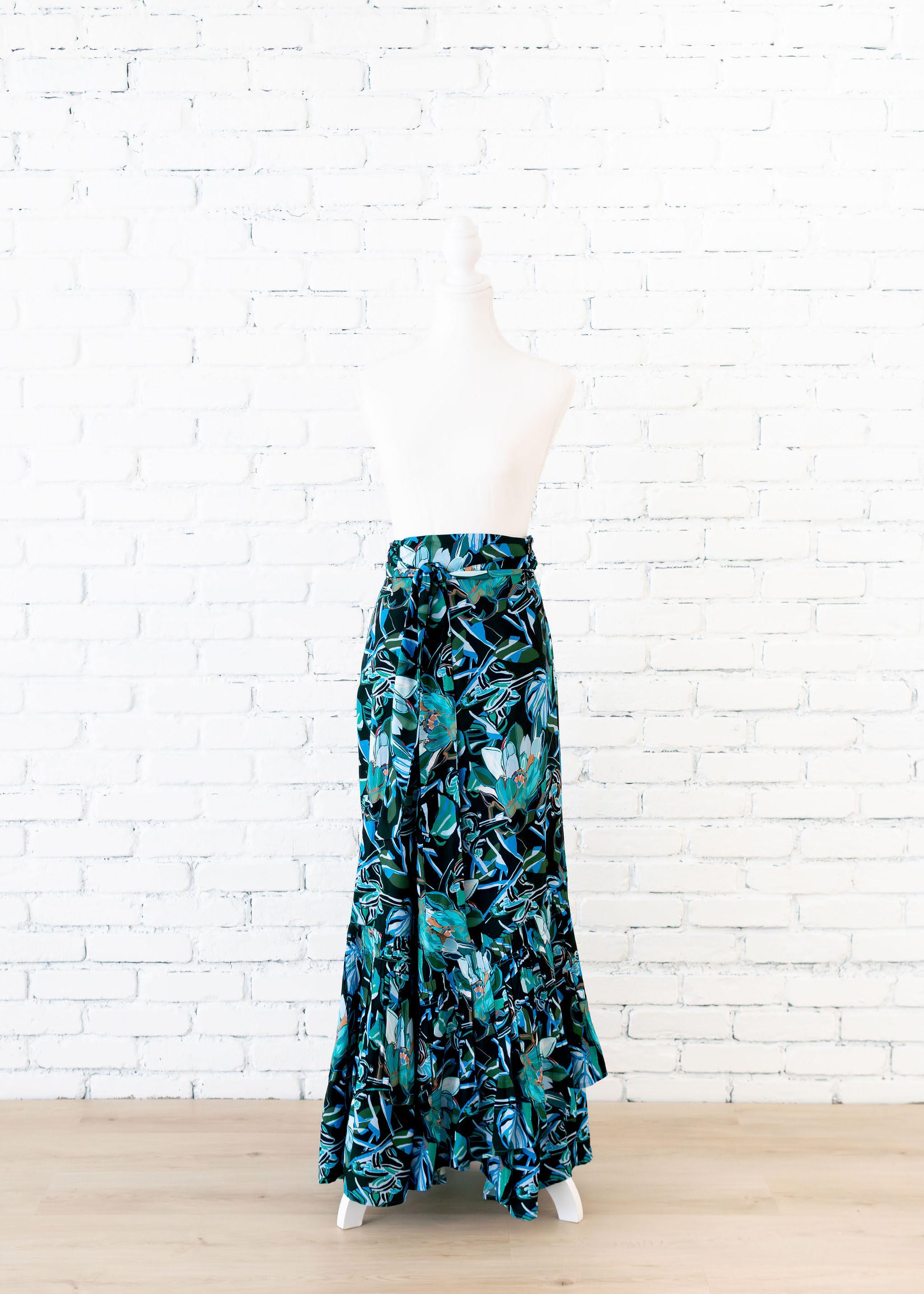 Painted Protea-Ocean 3-Way Wrap Skirt