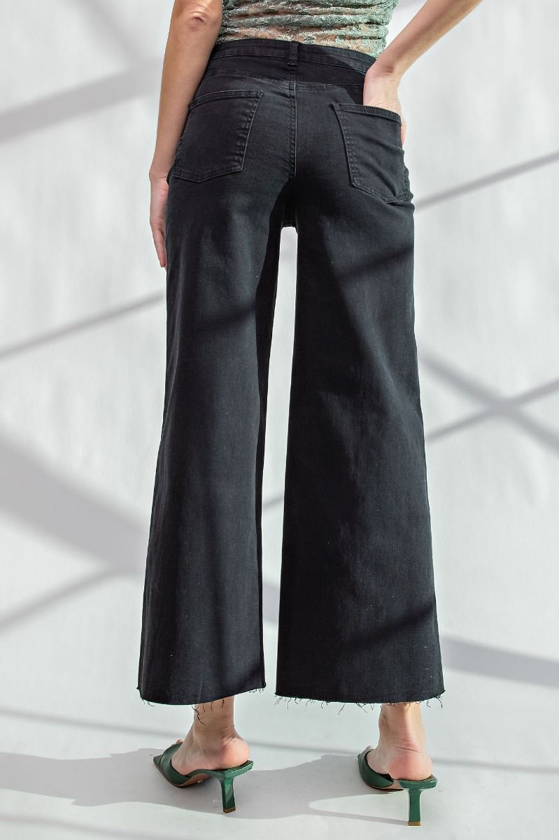 Black Wide Leg Relaxed Fit Jean