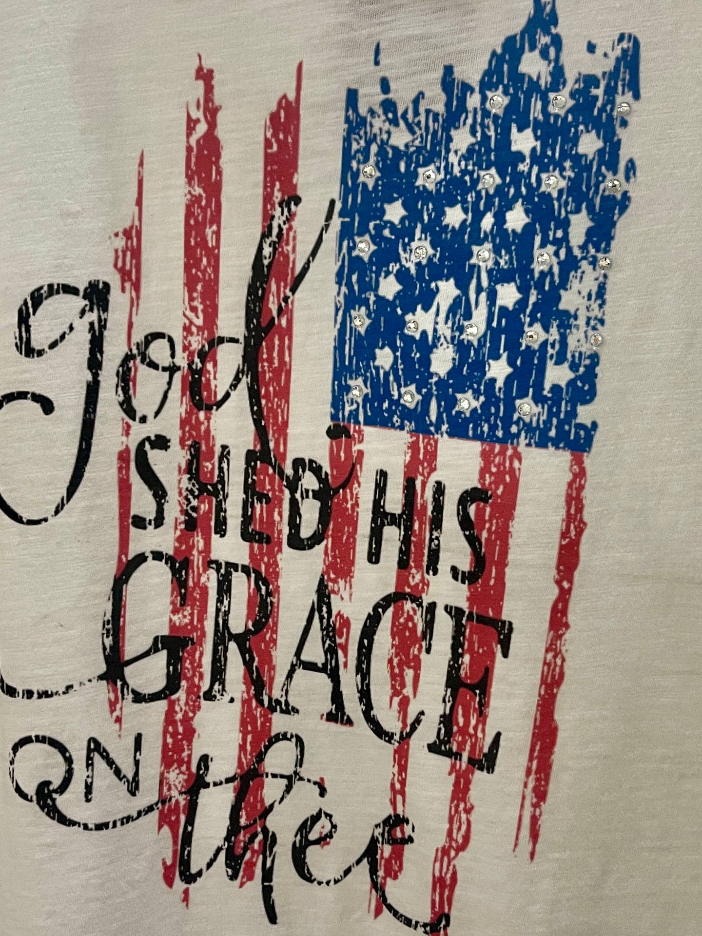 God Shed His Grace On Thee Tattered Tee