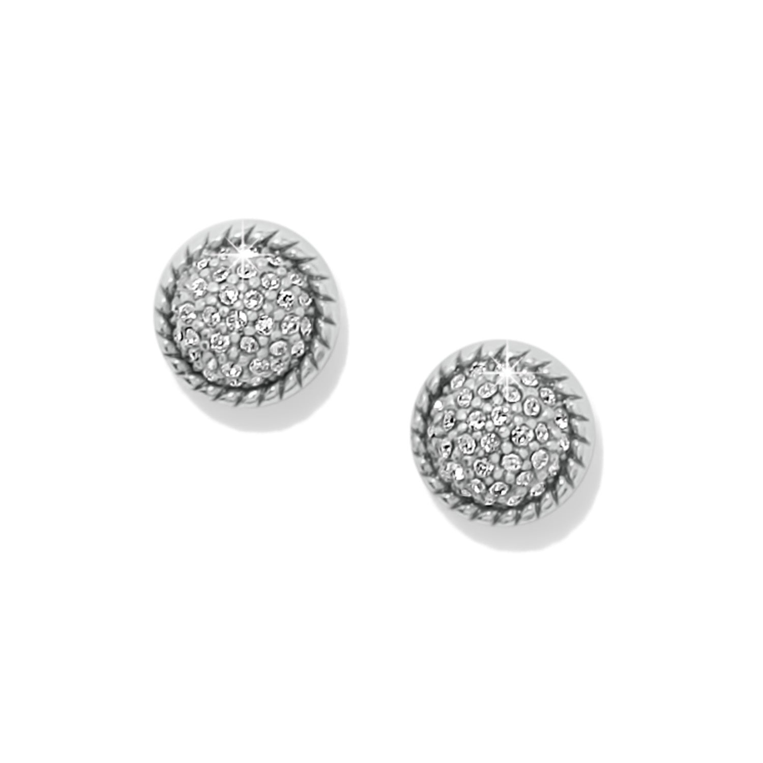 Illumina Celeste Dome Post Earrings/Silver